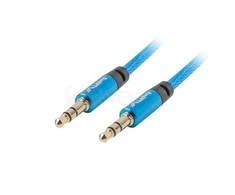 LANBERG CA-MJMJ-10CU-0030-BL Premium Cable Audio Mini lizdas, 3,5 mm 3 kontaktų. 3 m į pietus