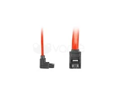 LANBERG CA-SASA-13CU-0030-R CABLE SATA DATA II 6GB/S F/F 30cm METAL CIP ANGLED Rounds