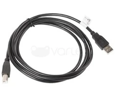 LANBERG CA-USBA-10CC-0018-BK cable USB 2.0 AM-BM 1.8m juodas