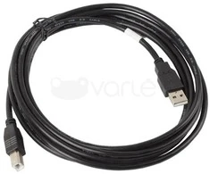 LANBERG CA-USBA-10CC-0030-BK cable USB 2.0 AM-BM 3m juodas