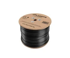 LANBERG LCF5-30CU-0305-BK Lanberg FTP kietas lauko gelis. kabelis, CU, cat.5e, 305m, pilkas