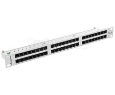 LANBERG PPU5-1048-S Lanberg Patch Panel 48 prievadas 1U, kat. 5e, pilkas