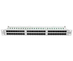 LANBERG PPU5-1048-S komutacinė panelė, 48 prievadų, 1U, cat. 5e, pilkas