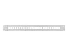 LANBERG PPKS-1024-S Keystone Patch Panel 19inch 24 port 1U pilka