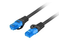 LANBERG patchcord cat.6A FTP LSZH CCA 1.5m juodas