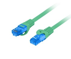 LANBERG patchcord kat.6A FTP LSZH CCA 20m žalias