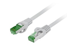 LANBERG Patchcord kat.7 S/FTP LSZH CU 0.25m pilkas Fluke praėjo