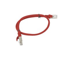 LANBERG PCU6-10CC-0050-R Patchcord RJ45 kat. 6 UTP 0,5m raudona