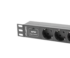 LANBERG PDU-03F-0200-BK PDU 10 1U 16A 3x 230v Schucko 2m Juodas