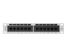 LANBERG PPU5-9012-S Lanberg Patch Panel 10, 12 port 1U, cat.5e, pilka
