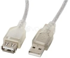 LANBERG CA-USBE-12CC-0050-TR ilgintuvas USB 2.0 AM-AF su feritu 5 m