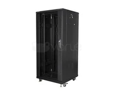 LANBERG FF01-6627-12B-KPL laisvai pastatomas stovas 19 išmontuojamas plokščias paketas 27U/600x600mm juodas
