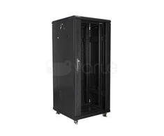 LANBERG FF01-6627-12B-KPL laisvai pastatomas stovas 19 išmontuojamas plokščias paketas 27U/600x600mm juodas