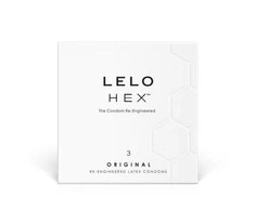 Lelo HEX prezervatyvai originalūs, 3 vnt. pakuotėje