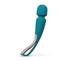 Mėlynas Lelo - Smart Wand 2 masažuoklis vidutinio dydžio vandenyno spalvos Mėlyna