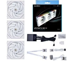 Lian Li UNI FAN TL Series korpuso ventiliatorius, 3er-Pack su valdikliu- 120mm, baltos spalvos