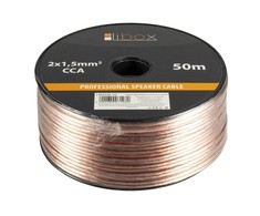 Libox garsiakalbio laidas 2x1,50 mm LB0008-50 garso laidas 50 m skaidrus