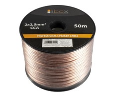 Libox garsiakalbio laidas 2x2,50 mm LB0009-50 garso laidas 50 m skaidrus