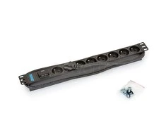 Triton 1U maitinimo lizdas, 8 lizdai, 19 colių (RAB-PD-X07-A1)