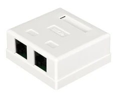 Alantec GN002 laidų jungtis 2xRJ45 Baltas
