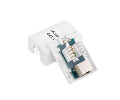 LANBERG OS6-0001-W FTP Data Box 1 prievado RJ45 ekranuotas kat. 6