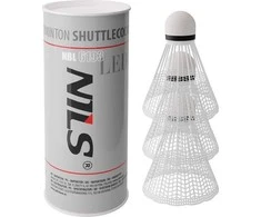 Nailoniniai badmintono plunksniukai Nils NBL6193, LED, 3 vnt.