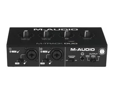 M-AUDIO M-Track Duo USB garso sąsaja Crystal pirminis stiprintuvas 16 bitų 48 kHz Juodas