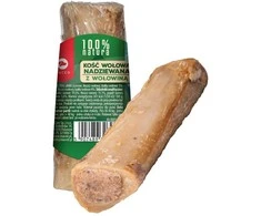 Maced Šunų Žaislas - Makedonų Kaulas, Pripildytas Jautienos, Geltonas.