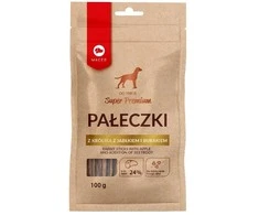 Maced Šunų Skanėstai - Maccarabbit Lazdos Su Obuoliais Ir Burokėliais, 100 G