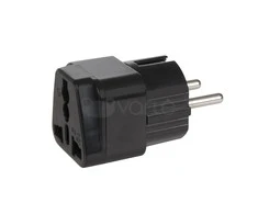 MACLEAN MCE155 Maclean MCE155 Adapterio lizdas UK ant EU kištuko universalus juodas
