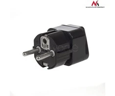 MACLEAN MCE155 Maclean MCE155 Adapterio lizdas UK ant EU kištuko universalus juodas