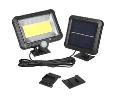 Saulės šviesos diodų prožektorius su judesio detektoriumi Maclean MCE438, IP44, 5W, 400lm, 6000K, ličio akumuliatorius 1300 mAh, 5,5 V DC