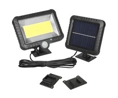 Saulės šviesos diodų prožektorius su judesio detektoriumi Maclean MCE438, IP44, 5W, 400lm, 6000K, ličio akumuliatorius 1300 mAh, 5,5 V DC