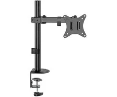 Maclean MC-753N LCD monitorius stalinis laikiklis 17-32" 9kg VESA 75x75 100x100 Vienos rankos ištiesiamas reguliuojamas
