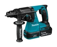 Akumuliatorinis perforatorius Makita DHR242RTJ; 2,0 J; SDS-plus; 18 V; 2x5,0 Ah akum.