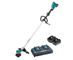 Makita akumuliatorinė žoliapjovė DUR368LPT2, 35 cm, 2x18V Li-Ion, 2x5,0Ah