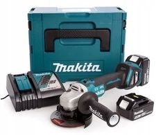 MAKITA KAMPINIS ŠLIFULĖLIS 18V‐125mm 2 x 5.0Ah LI-ION REG. BLDC lagaminas MAKPAC DGA513RTJ