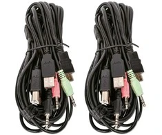 Intracom MANHATTAN KVM jungiklis HDMI/USB 2x1 dvigubo monitoriaus vaizdo 4K 30Hz