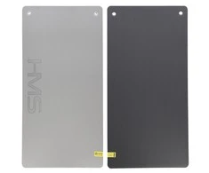 Treniruočių kilimėlis HMS Premium MFK07 šviesiai pilkas-juodas, 120x60cm, EVA 15mm
