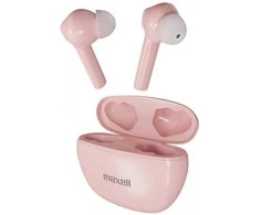 Belaidės Ausinės - Maxell Dynamic+ Su Įkrovimo Dėklu Bluetooth Rožinės Spalvos