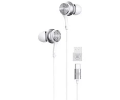 Laidinės Ausinės - Maxell XC1 su USB-C ir USB-A Adapteriu, Baltos