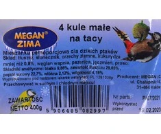 Lesalas laukiniams paukščiams Megan, 4 x 100 g