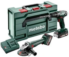 Įrankių rinkinys Metabo 685204500 (BS 18 + W 18 L 9-125); 18 V; 1x4,0 Ah; 1x2,0 Ah akum.