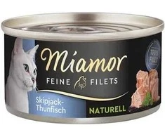 MIAMOR Feine Filets Naturell Tuna - wet cat food - 80g