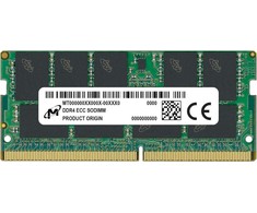 RAM Micron SO-DIMM ECC DDR4 16GB 1Rx8 3200MHz PC4-25600 MTA9ASF2G72HZ-3G2R atmintis