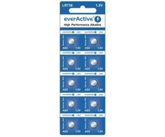 Mini šarminės baterijos „everActive G3 LR736 LR41“, 10 vnt.