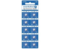 Mini šarminės baterijos „everActive G3 LR736 LR41“, 10 vnt.