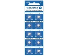 Mini šarminės baterijos „everActive G3 LR736 LR41“, 10 vnt.