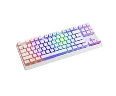 MODECOM VOLCANO LANPARTY RGB PUDDING EDITION Balta žaidimų klaviatūra (BLUE SWITCH) US