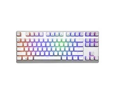 MODECOM VOLCANO LANPARTY RGB PUDDING EDITION Balta žaidimų klaviatūra (BLUE SWITCH) US